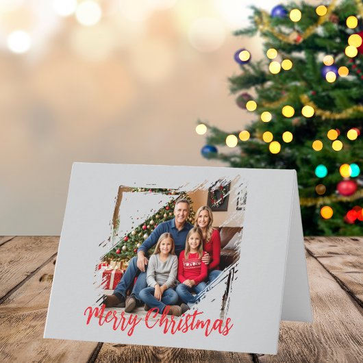  Family Photo Christmas Personalize Holiday Card  Kaart