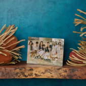 Family Photo Collage 3-typografie met fotoscript Fotoplaat (Zijkant)