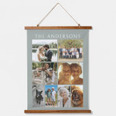 Family Photo Collage 8 Images Custom Hangend Wandkleed (Voorkant)