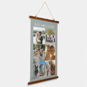 Family Photo Collage 8 Images Custom Hangend Wandkleed (Gebogen)