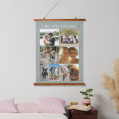 Family Photo Collage 8 Images Custom Hangend Wandkleed (Slaapkamer)