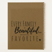 Family Photo Collage Anniversary Love Journal Planner (Achterkant)