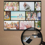 Family Photo Collage Black Masonry Grid Custom Legpuzzel<br><div class="desc">Create your own custom foto puzzel. This foto collage has a black, masonry grid layout which you can customize with your own foto's. The foto template is set up ready for you to display 9 of your favorite familiy pictures which will automatically display in the masonry style. The design provides...</div>