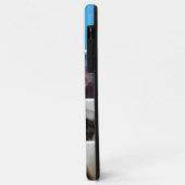 Family Photo Collage blue 4 Picture Case-Mate iPhone Case (Achterkant/links)