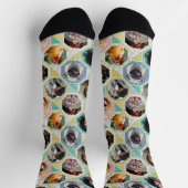 Family Photo Collage Easy Pastel Quilt 12 Pic Sokken (Top)