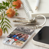 Family Photo Collage Heart Sleutelhanger (Voorkant Rechts)