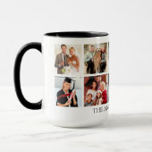 Family Photo Collage - Kies uw kleur Large Mok (Links)