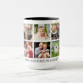 Family Photo Collage - Kies uw kleur Large Mok (Midden)