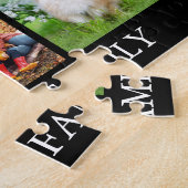 Family Photo Collage - Kies uw kleur Legpuzzel (Zijkant)