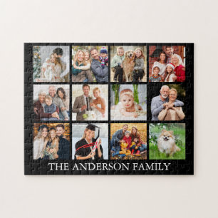 Family Photo Collage - Kies uw kleur Legpuzzel