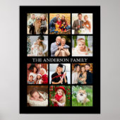 Family Photo Collage - Kies uw kleur Poster (Voorkant)