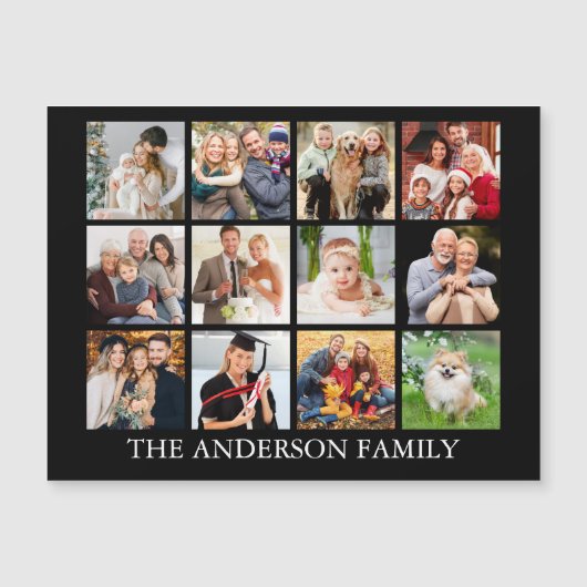 Family Photo Collage - Kies uw kleurmagneet (Voorkant)