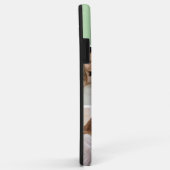 Family Photo Collage light green 4 Picture Case-Mate iPhone Case (Achterkant/rechts)