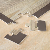 Family Photo Collage Light Woodgrain Legpuzzel (Zijkant)