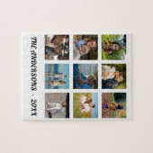 Family Photo Collage Monogram Legpuzzel (Horizontaal)