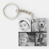 Family Photo Collage Sleutelhanger (voorkant)