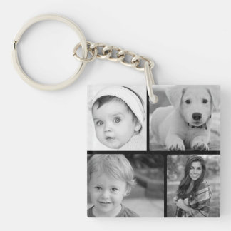 Family Photo Collage Sleutelhanger
