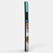 Family Photo Collage Teal 4 Picture Case-Mate iPhone Case (Achterkant/rechts)