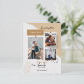 Family Photo Collage Template Briefkaart (Staand voorkant)