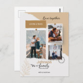 Family Photo Collage Template Briefkaart (Voorkant / Achterkant)