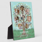 Family Photo Collage Tree 8 Afbeeldingen + Name Ea Fotoplaat (Zijkant)