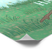 Family Photo Collage Tree 8 Afbeeldingen + Name Ea Poster (Hoek)