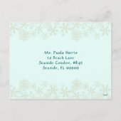 Family Photo Collage Turquoise New Years Greeting Feestdagenkaart (Achterkant)