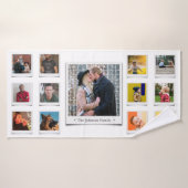 Family Photo Collage White Badhanddoek (Badhanddoek)