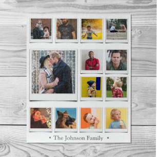 Family Photo Collage White Legpuzzel