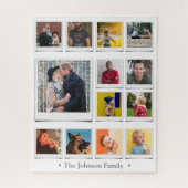 Family Photo Collage White Legpuzzel (Verticaal)