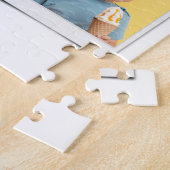 Family Photo Collage White Legpuzzel (Zijkant)