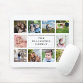 Family Photo Collage White Muismat (Met muis)