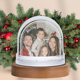 Family Photo Custom Christmas Holiday Gift Sneeuwbol