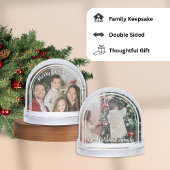 Family Photo Custom Christmas Holiday Gift Sneeuwbol
