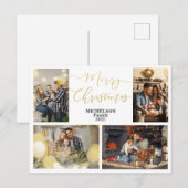 Family Photo Custom Kerstmis Wenskaart Feestdagenkaart (Voorkant / Achterkant)