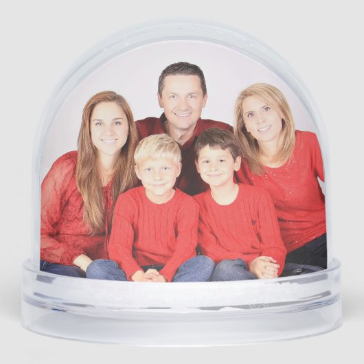 FAMILY PHOTO CUSTOM SNOW GLOBE SNEEUWBOL (Voorkant)