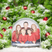 FAMILY PHOTO CUSTOM SNOW GLOBE SNEEUWBOL (Kerstmis)