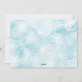 Family Photo Cute Gnome Blauwgroen Blue Kerstmis Feestdagenkaart (Achterkant)