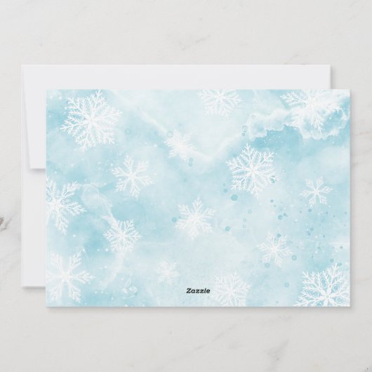 Family Photo Cute Gnome Blauwgroen Blue Kerstmis Feestdagenkaart (Achterkant)