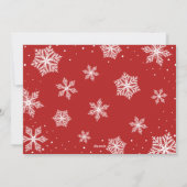 Family Photo Cute Gnome Red Merry kerst Feestdagenkaart (Achterkant)