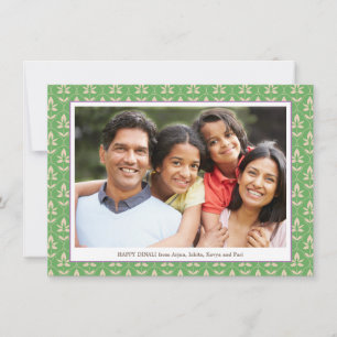Family Photo Editable Color Happy Diwali Card Kaart