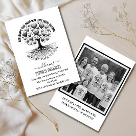 Family Photo Family Reunion Family Tree Invitation Kaart