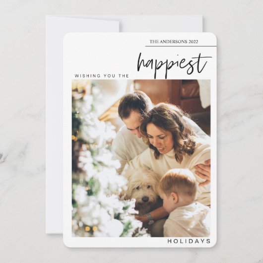 Family Photo Happy Holiday (Voorkant)