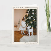 Family Photo Holiday Card Custom Christmas  Kaart (Voorkant)