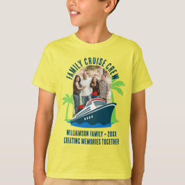 FAMILY Photo Holiday Travel CRUISE CREW T-shirt
