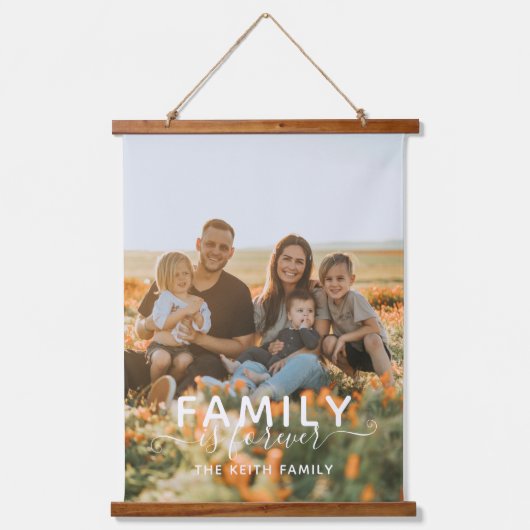 Family Photo Keepomwille Hangend Wandkleed (Voorkant)