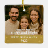 Family Photo Keramisch Ornament (Voorkant)