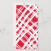 FAMILY PHOTO merry everything ribbon red  Feestdagenkaart (Achterkant)