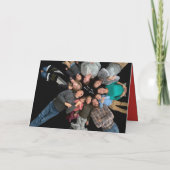 Family Photo Merry kerstfeestay Feestdagen Kaart (Achterkant)