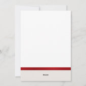 FAMILY PHOTO modern wrapped up red ribbon bow Feestdagenkaart (Achterkant)